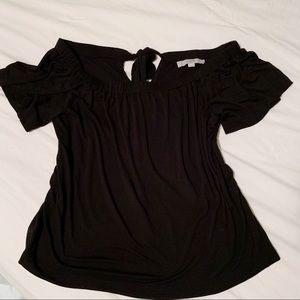 LOFT Off Shoulder Tie Back Top